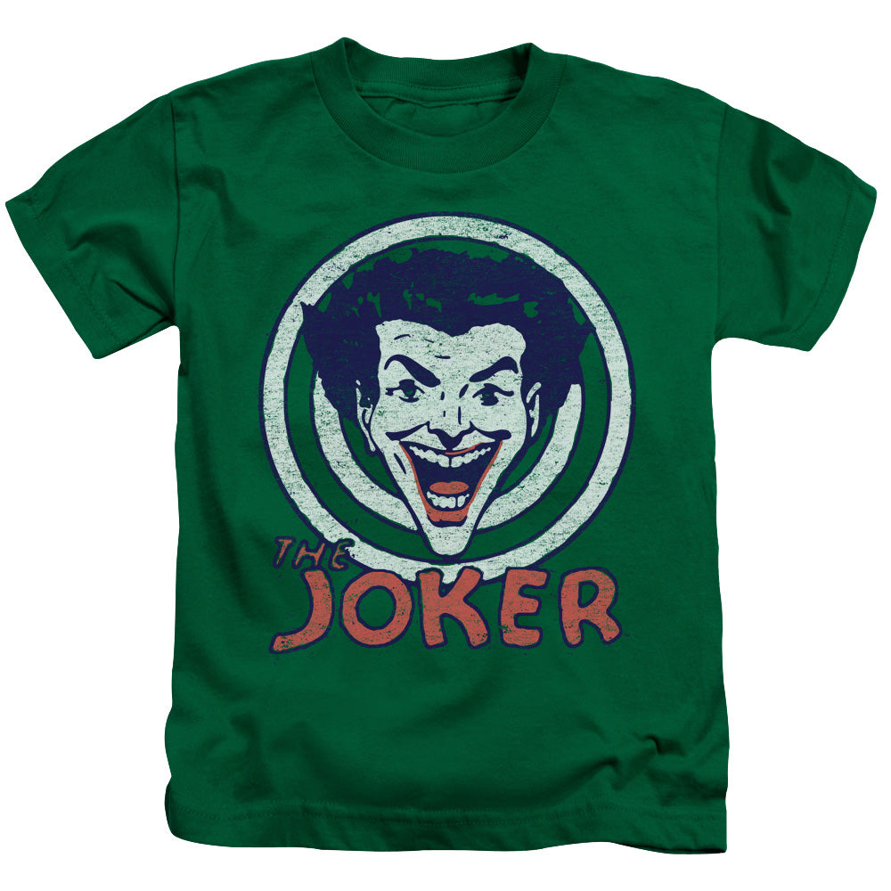 DC Comics Joke Target Juvenile Kids Youth T Shirt Kelly Green Officially Licensed