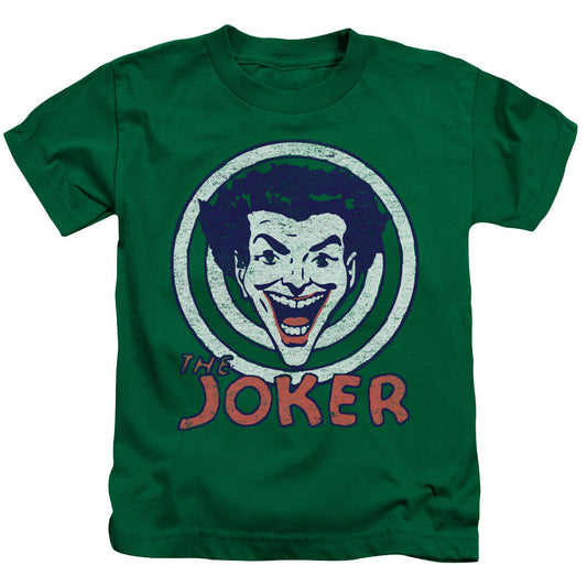 DC Comics Joke Target Juvenile Kids Youth T Shirt Kelly Green Officially Licensed