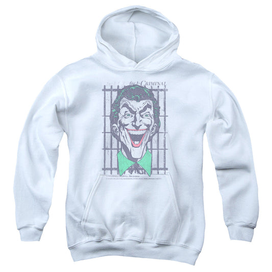 DC Comics Criminal Kids Youth Hoodie White Officially Licensed