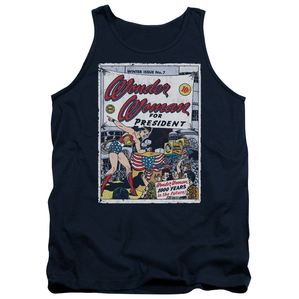 Dc Ww For President Mens Tank Top Shirt Navy Officially Licensed