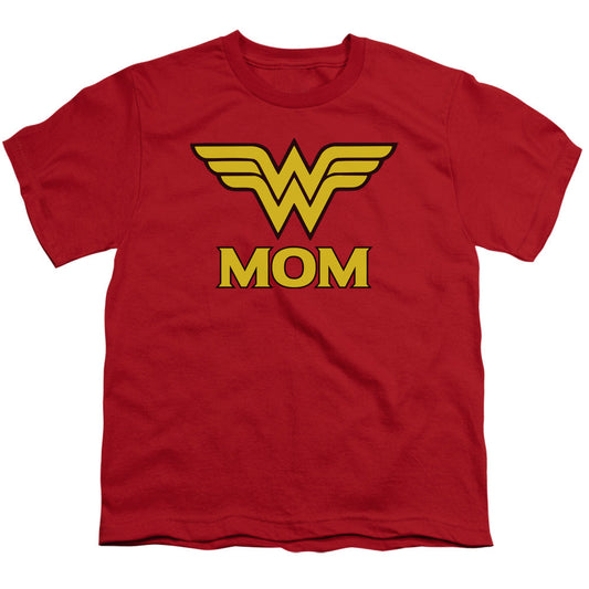 DC Comics Wonder Mom Kids Youth T Shirt Red Officially Licensed