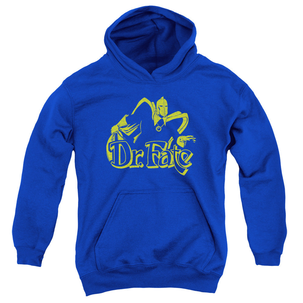 DC Comics One Color Fate Kids Youth Hoodie Royal Blue Officially Licensed