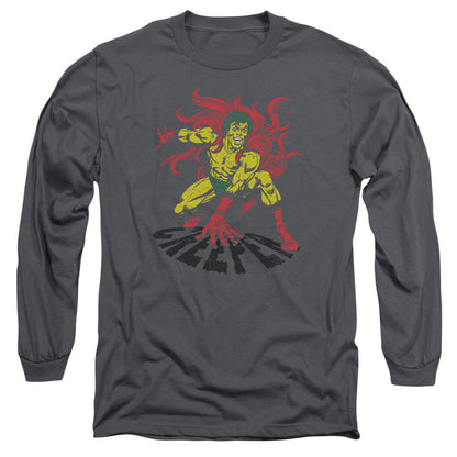 Dco Creeper Mens Long Sleeve Shirt Charcoal Officially Licensed