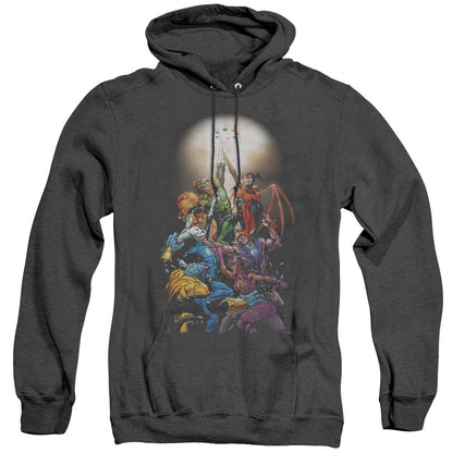 Green Lantern Gl New Guardians #1 Mens Heather Hoodie Black Officially Licensed