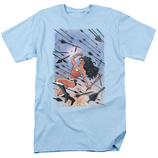 Jla Wonder Woman #1 Mens T Shirt Light Blue Officially Licensed