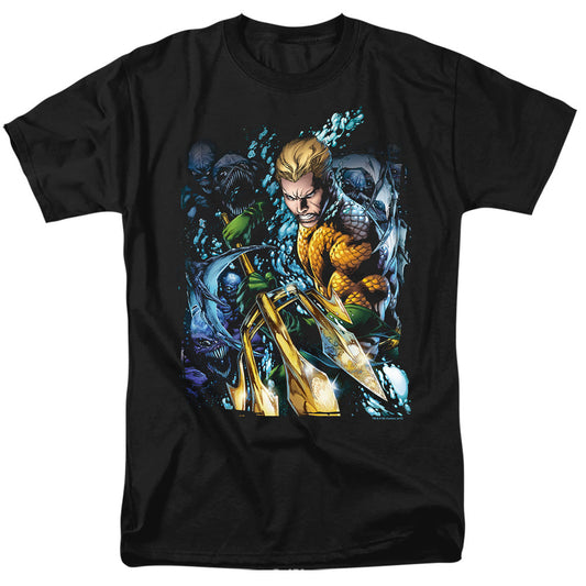 Justice League Of America Aquaman #1 Mens T Shirt Black Officially Licensed