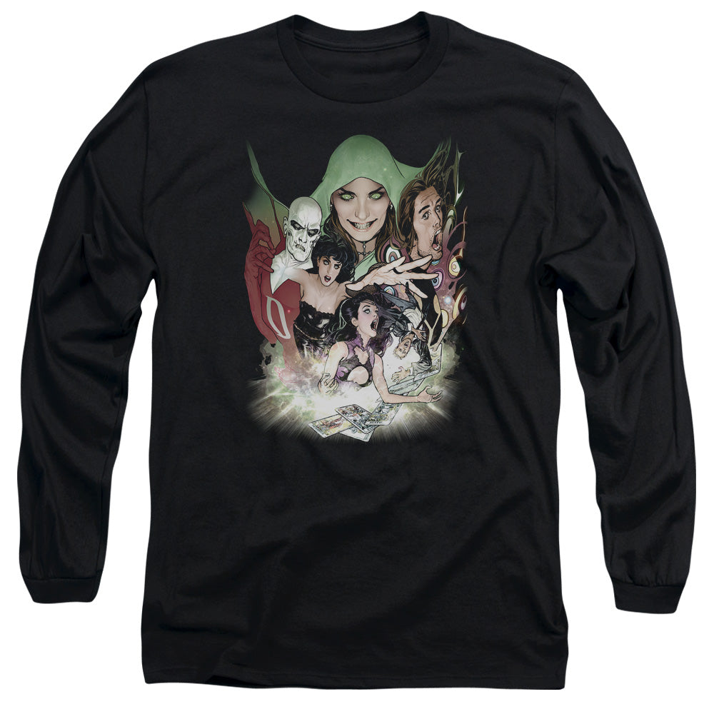 Dcr Justice League Dark Mens Long Sleeve Shirt Black Officially Licensed