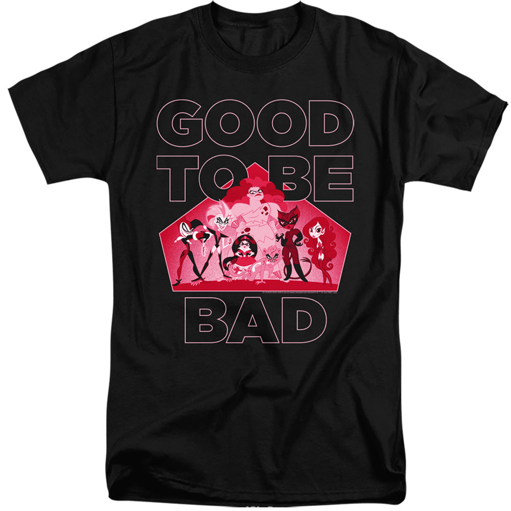 Dc Superhero Girls Good To Be Bad Mens Tall T Shirt Black Officially Licensed