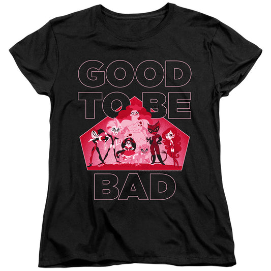 Dc Superhero Girls Good to Be Bad Womens T Shirt Black Officially Licensed