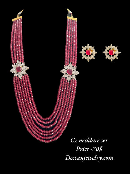 DLN65 Cz necklace set ( READY TO SHIP )