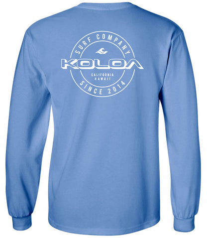 Koloa White Wedge Logo Long Sleeve T-Shirt