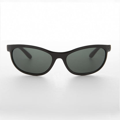 Wrap Sport Vintage Large Sunglasses with Glass Lens - Dimaggio
