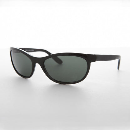 Wrap Sport Vintage Large Sunglasses with Glass Lens - Dimaggio