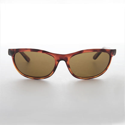 Wrap Sport Vintage Large Sunglasses with Glass Lens - Dimaggio
