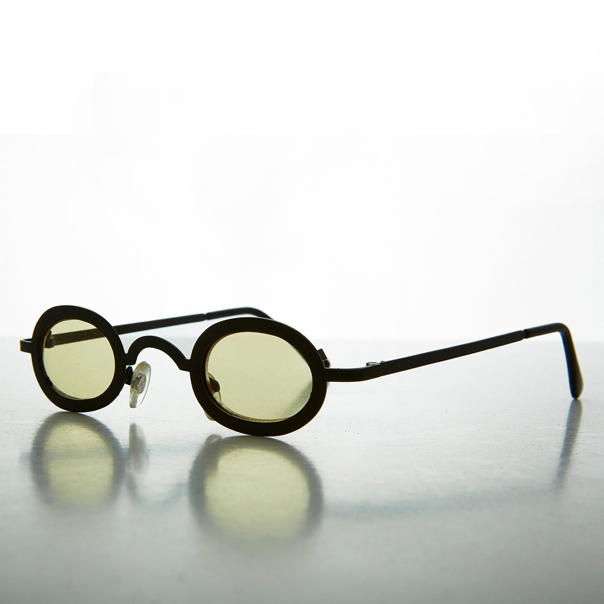 Micro Vintage Sunglasses with Tinted Lenses - Desert