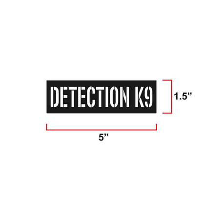 Detection K9 Laser Cut Reflective Morale Patch