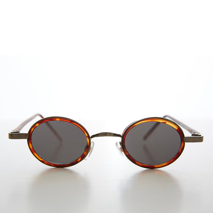 Tiny Oval Indie Futuristic Sunglasses - Weldon