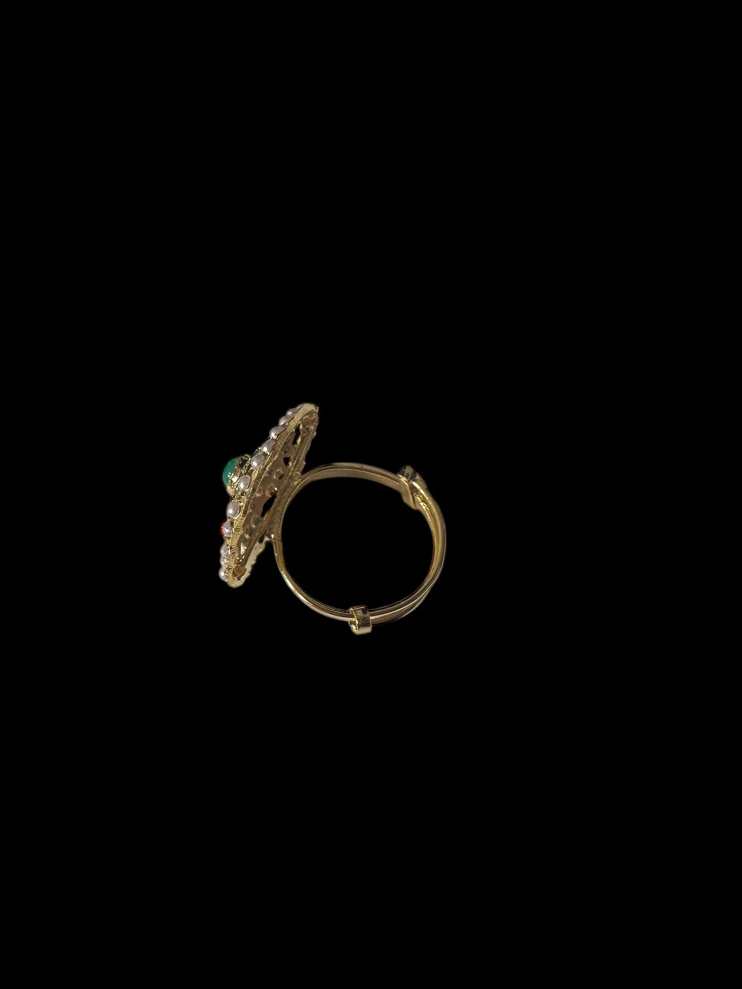 Navratan jadau ring ( READY TO SHIP )