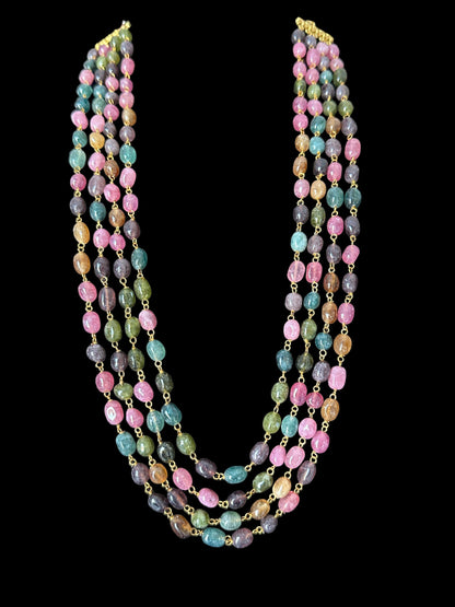 DLN58 Multicolor beads necklace ( SHIPS IN 3 WEEKS )