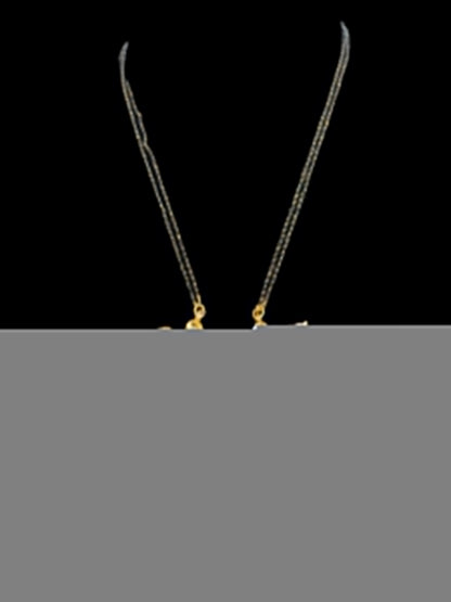 PS428  Mangalsutra / black beads necklace ( READY TO SHIP )