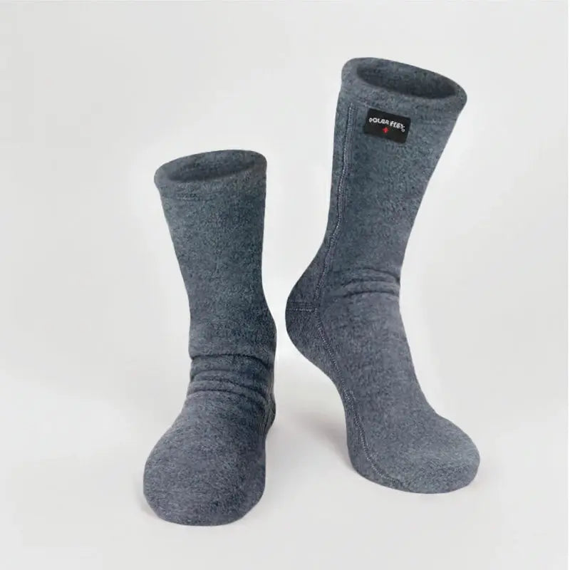 Polar Feet Fleece Socks - Soft Grey