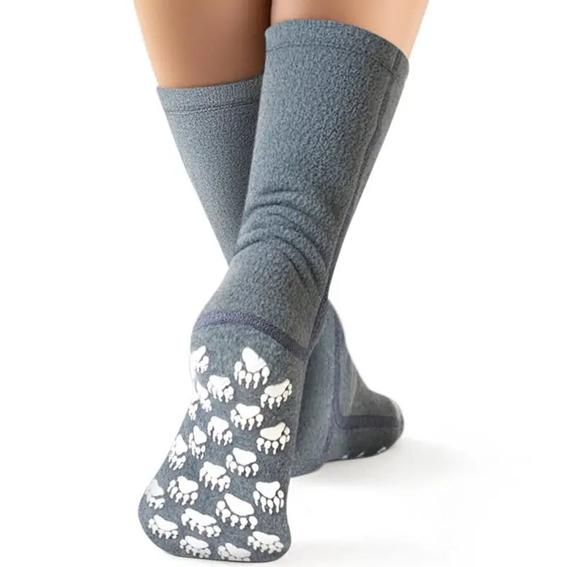Polar Feet Fleece Socks - Soft Grey