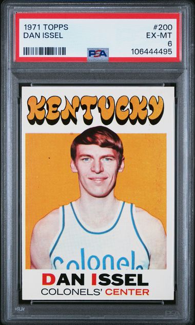 Graded 1971 Topps Dan Issel #200 Rookie RC Basketball Card PSA 6 EX-MT