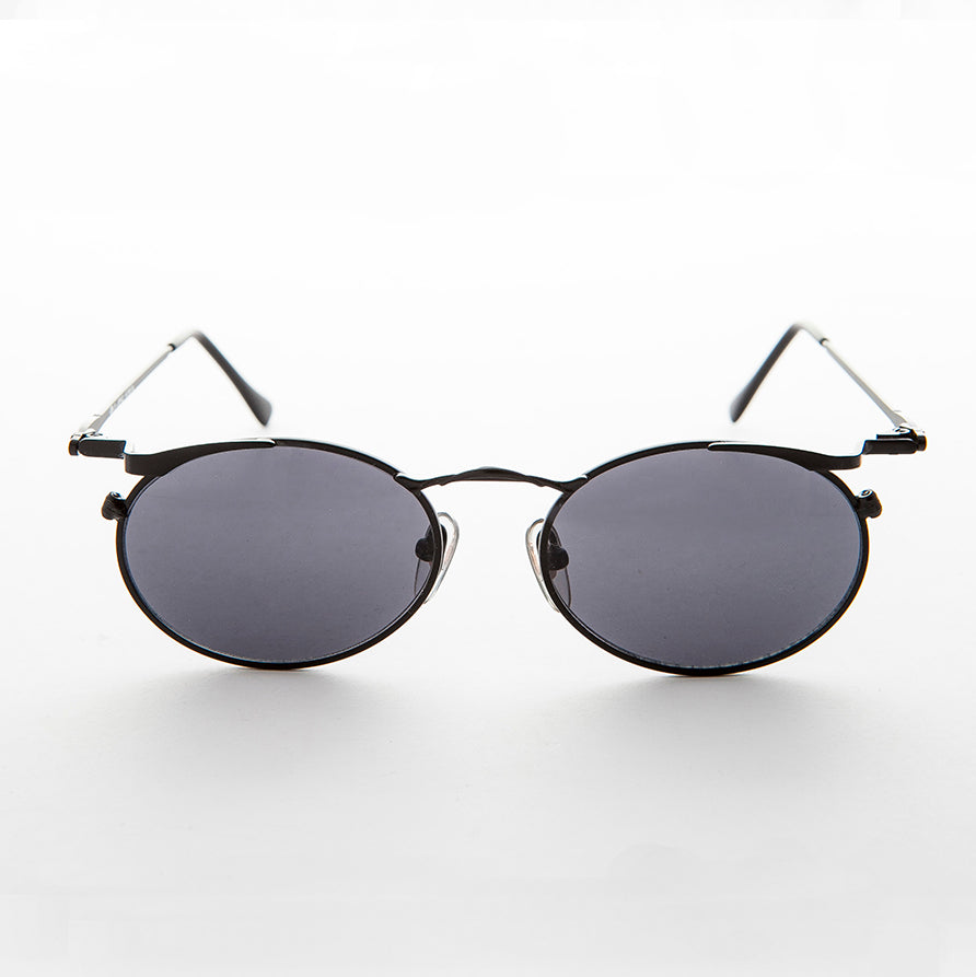 Oval Punk Grunge Steampunk Vintage Sunglass - Dieselgoth