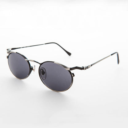 Oval Punk Grunge Steampunk Vintage Sunglass - Dieselgoth