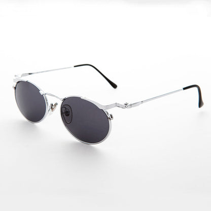 Oval Punk Grunge Steampunk Vintage Sunglass - Dieselgoth