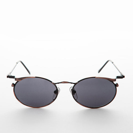 Oval Punk Grunge Steampunk Vintage Sunglass - Dieselgoth