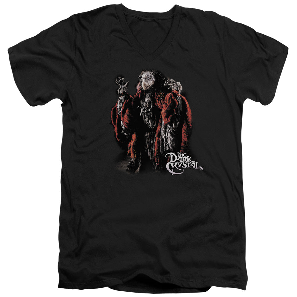 The Dark Crystal Skeksis 2 Mens Slim Fit V-Neck T Shirt Black Officially Licensed
