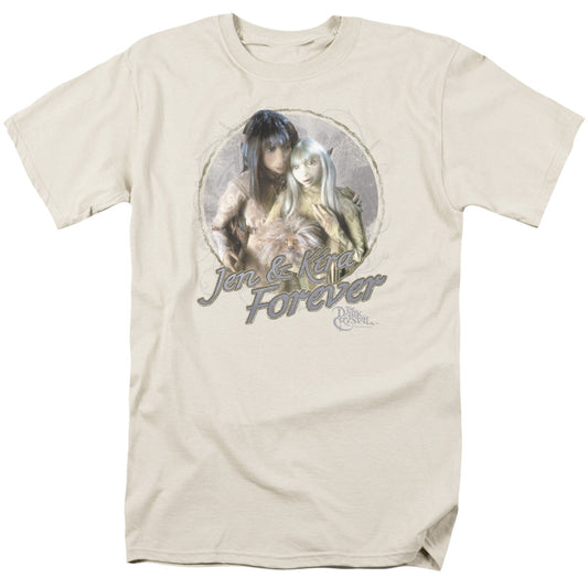 The Dark Crystal Jen & Kira Mens T Shirt Cream Officially Licensed