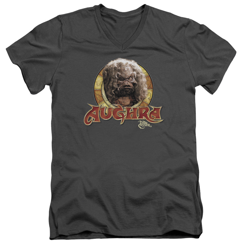 Dark Crystal Aughra Circle Mens Tall T Shirt Adult V Neck Charcoal Officially Licensed