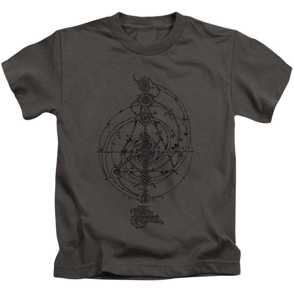 Dark Crystal Dream Spiral Juvenile Kids Youth T Shirt Charcoal (5 6) Officially Licensed
