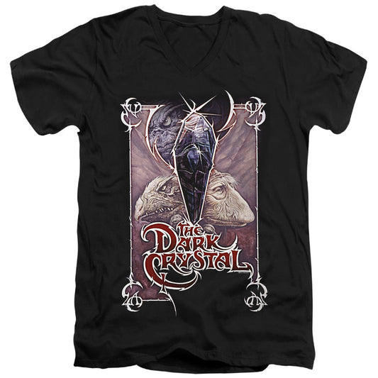 The Dark Crystal Wicked Poster Mens Slim Fit V-Neck T Shirt Black Officially Licensed