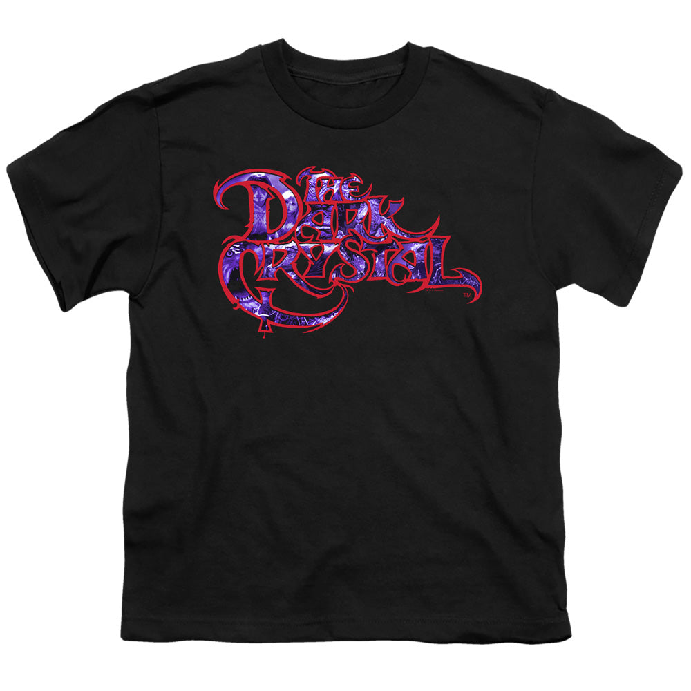 Dark Crystal Collage Logo Kids Youth T Shirt Black Officially Licensed