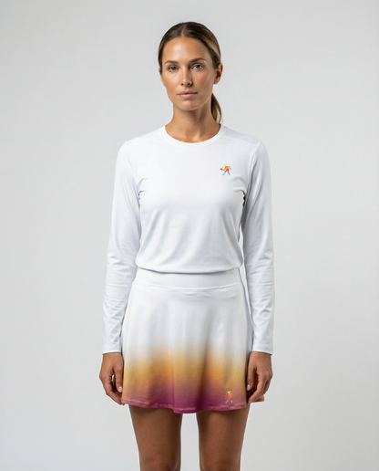 Women's Dip Dye Flared Pickleball Skirt