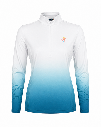 Women's Dip Dye Performance 1/4 Zip Pullover