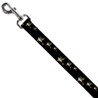 Dog Leash - Flying Mallards Black
