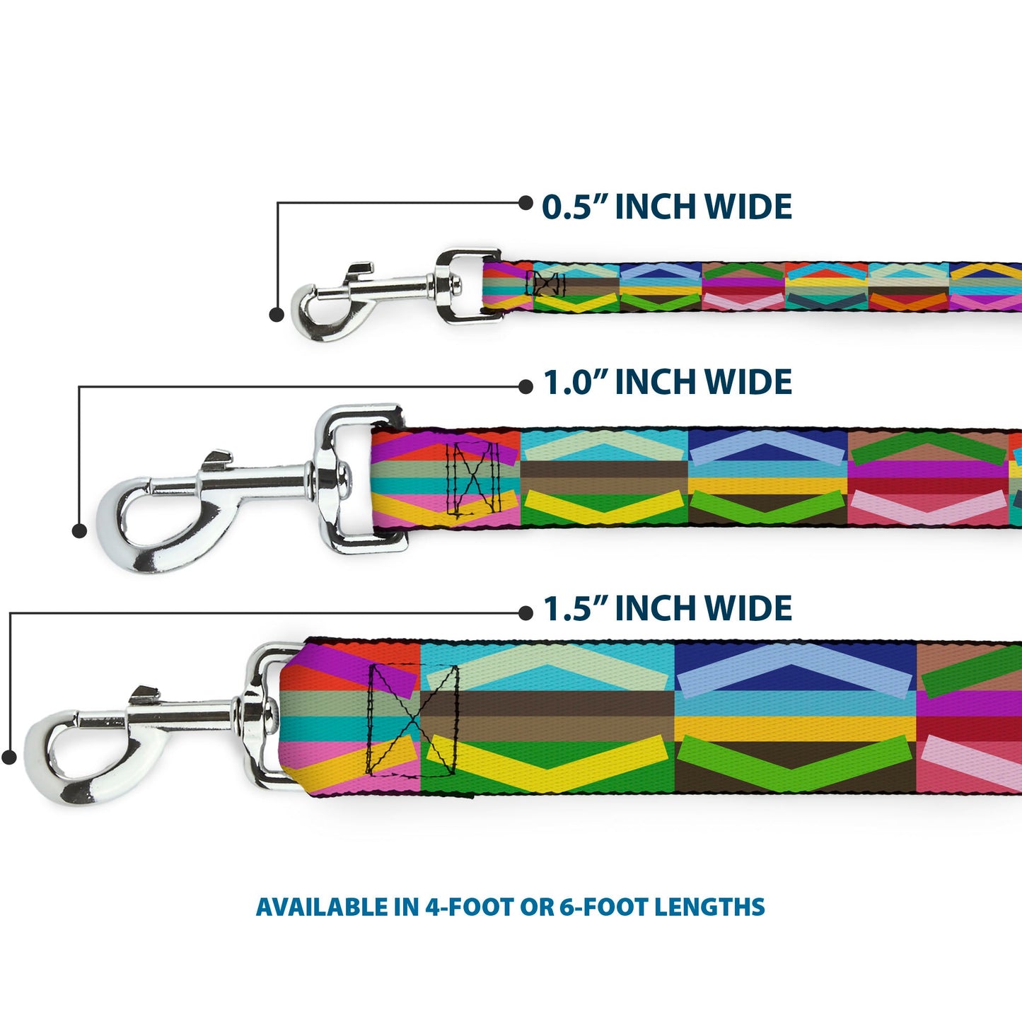 Dog Leash - Geometric10 Multi Color