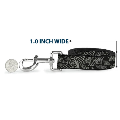 Dog Leash - BD Logo Scattered Black/Gray