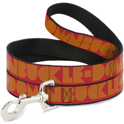Dog Leash - BUCKLE-DOWN Shapes Red/Orange