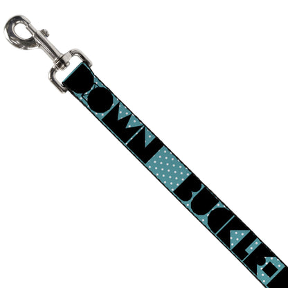 Dog Leash - BUCKLE-DOWN Shapes Dot Turquoise/White/Black