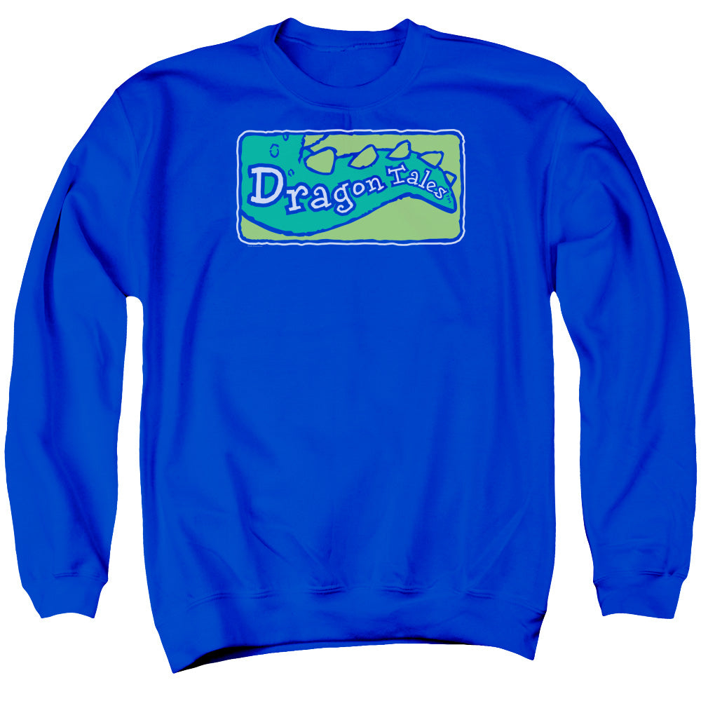Dragon Tales Logo Clean Mens Crewneck Sweatshirt Royal
