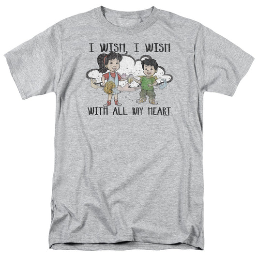 Dragon Tales I Wish With All My Heart Mens T Shirt Athletic Heather Officially Licensed