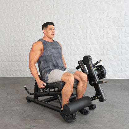Pro Strength Leg Extension / Prone Leg Curl Combo - Muscle D Fitness - Plate Loaded Quad & Hamstring Machine