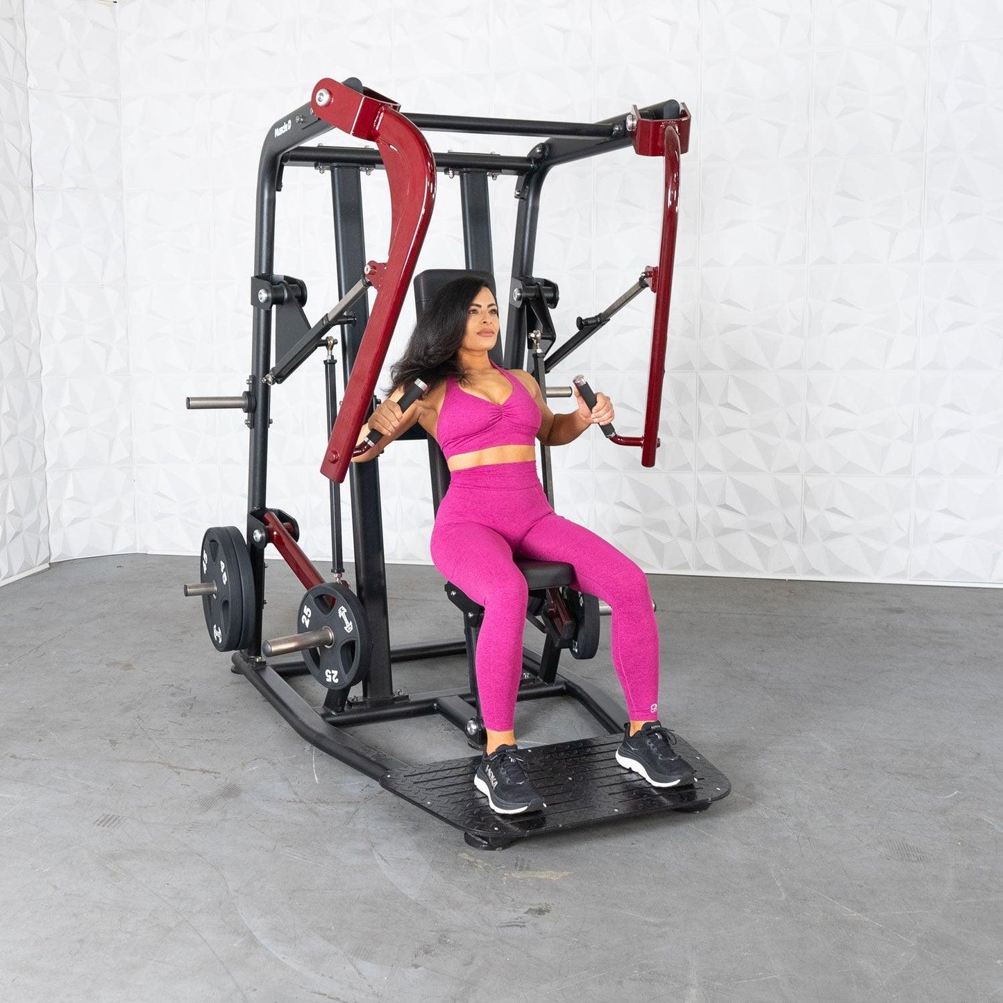 Pro Strength Wide Chest Press - Muscle D Fitness - Premium Adjustable Plate Loaded Bench Press