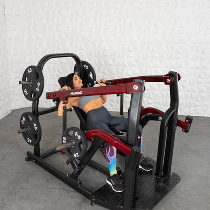 Pro Strength Incline Chest / Shoulder Press - Muscle D Fitness - Adjustable - Plate Loaded - Pec Delt Training