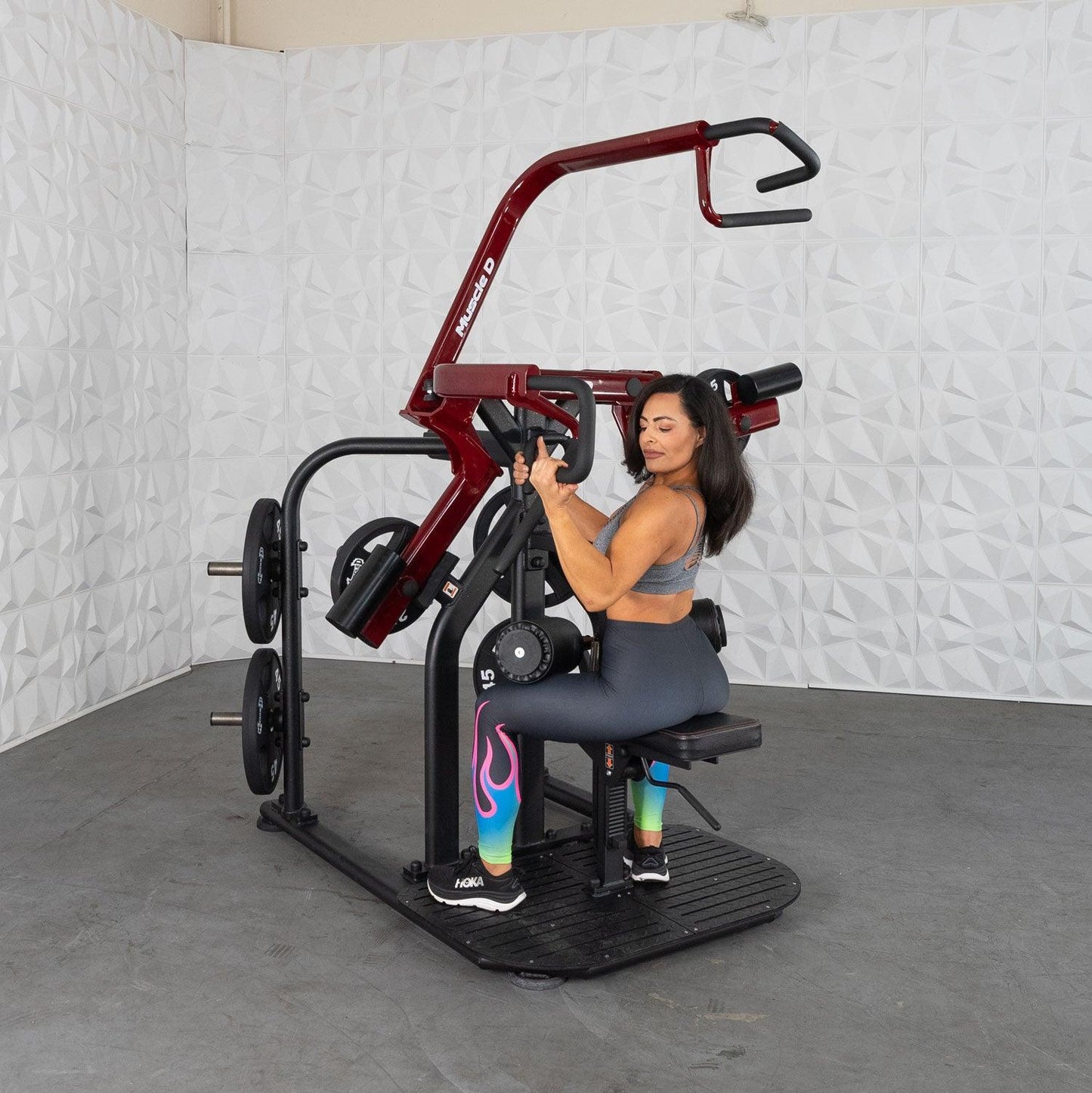 Pro Strength Rotary Lat Pull-Down - Muscle D Fitness - Premium - Adjustable - Plate Loaded - Lat Training